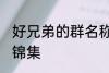 好兄弟的群名称大全 好兄弟的群名称锦集