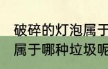 破碎的灯泡属于什么垃圾 破碎的灯泡属于哪种垃圾呢