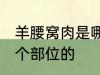 羊腰窝肉是哪个部位的 羊腰窝肉是哪个部位的