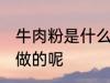 牛肉粉是什么做的 牛肉粉是哪些东西做的呢