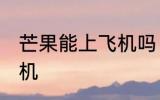 芒果能上飞机吗 芒果可不可以带上飞机