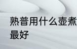 熟普用什么壶煮最好 熟普用哪些壶煮最好