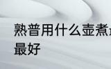 熟普用什么壶煮最好 熟普用哪些壶煮最好