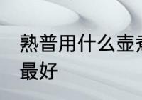 熟普用什么壶煮最好 熟普用哪些壶煮最好