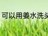 可以用姜水洗头吗 能不能用姜水洗头