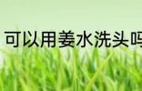 可以用姜水洗头吗 能不能用姜水洗头