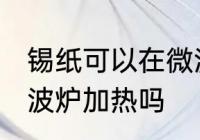 锡纸可以在微波炉加热吗 锡纸能放微波炉加热吗